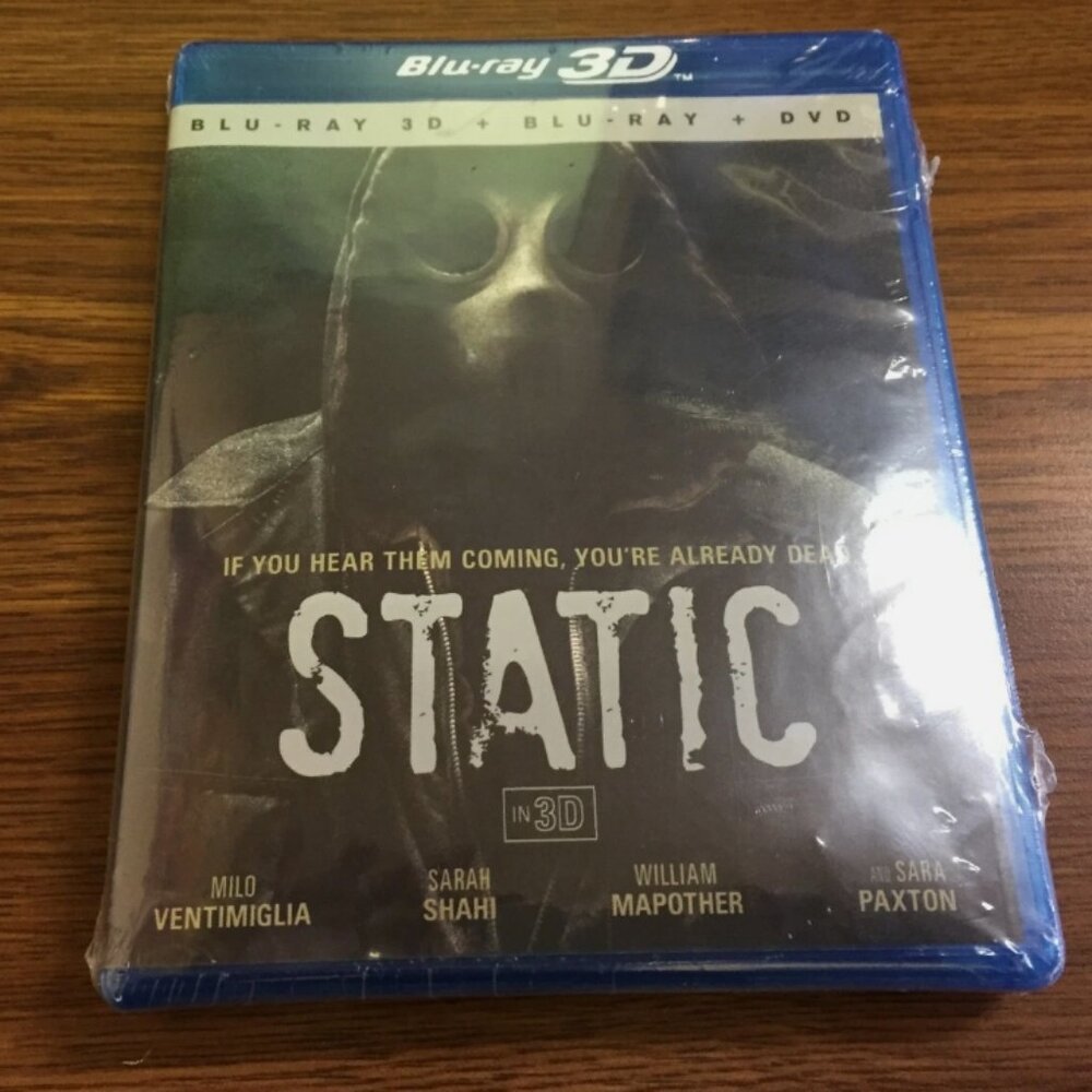 NEW SEALED Static 3D (Blu-ray/DVD, 2013, 3-Disc Set, 3D)